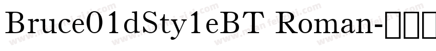 Bruce01dSty1eBT Roman字体转换